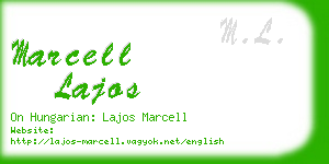 marcell lajos business card